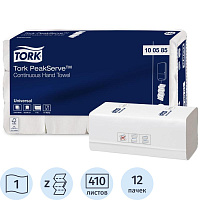 Полотенца бумажные листовые Tork H5 Z-сложение 1-слойные белые 12 пачек по 410 листов (100585) фото Полотенца бумажные листовые Tork H5 Z-сложение 1-слойные белые 12 пачек по 410 листов (100585)
