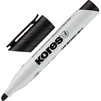 Маркер для белых досок Kores 20850 черный (толщина линии 3-5 мм) скошенный наконечник фото Маркер для белых досок Kores 20850 черный (толщина линии 3-5 мм) скошенный наконечник