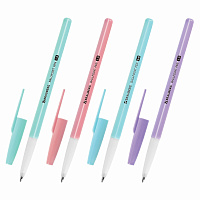 Ручка шариковая BRAUBERG "Офисная" PASTEL COLOR, СИНЯЯ, корпус ассорти, пишущий узел 1 мм, линия письма 0,5 мм, 144199 фото Ручка шариковая BRAUBERG "Офисная" PASTEL COLOR, СИНЯЯ, корпус ассорти, пишущий узел 1 мм, линия письма 0,5 мм, 144199