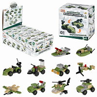 Конструктор пластиковый Blockformers "ВОЕННАЯ ТЕХНИКА", АССОРТИ, 10 видов, дисплей, 1TOY, Т23980 фото Конструктор пластиковый Blockformers "ВОЕННАЯ ТЕХНИКА", АССОРТИ, 10 видов, дисплей, 1TOY, Т23980