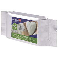 Глина для лепки (масса для моделирования) самозатвердевающая белая 250 г, BRAUBERG ART CLASSIC, 274008