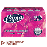 Полотенца бумажные (1 пачка – 100 листов) PAPIA (H3) UNIT PACK, 3-слойные, 23х20,5 см, V-сложение, 5090823 фото Полотенца бумажные (1 пачка – 100 листов) PAPIA (H3) UNIT PACK, 3-слойные, 23х20,5 см, V-сложение, 5090823