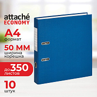 Папка-регистратор Attache Economy 50 мм cиняя бумвинил/бумага (10 штук в упаковке) фото Папка-регистратор Attache Economy 50 мм cиняя бумвинил/бумага (10 штук в упаковке)