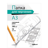 Папка для черчения А3, 10л., ArtSpace, с вертикальной рамкой, 160г/м2 фото Папка для черчения А3, 10л., ArtSpace, с вертикальной рамкой, 160г/м2