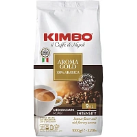 Кофе в зернах Kimbo Aroma Gold арабика 100% 1 кг (пакет) фото Кофе в зернах Kimbo Aroma Gold арабика 100% 1 кг (пакет)