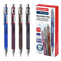 Ручка шариковая автоматическая с грипом BRAUBERG "STYLE RT", СИНЯЯ, игольчатый наконечник 0,7 мм, линия письма 0,35 мм, 144324 фото Ручка шариковая автоматическая с грипом BRAUBERG "STYLE RT", СИНЯЯ, игольчатый наконечник 0,7 мм, линия письма 0,35 мм, 144324