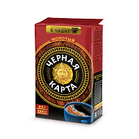Кофе молотый Черная Карта для чашки 250 г (вакуумная упаковка) фото Кофе молотый Черная Карта для чашки 250 г (вакуумная упаковка)