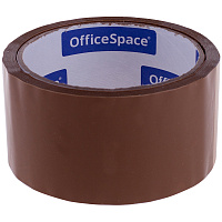 Клейкая лента упаковочная OfficeSpace, 48мм*40м, 38мкм, темная, ШК фото Клейкая лента упаковочная OfficeSpace, 48мм*40м, 38мкм, темная, ШК