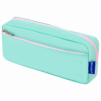 Пенал мягкий BRAUBERG PASTEL, 2 отделения, мятный, 21х9,5х5 см, 272275 фото Пенал мягкий BRAUBERG PASTEL, 2 отделения, мятный, 21х9,5х5 см, 272275