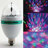 Светодиодная проекционная DISCO лампа ERGOLUX LED-A75DIS-3W-E27, вращение на 360 градусов, RGB, 14541 фото Светодиодная проекционная DISCO лампа ERGOLUX LED-A75DIS-3W-E27, вращение на 360 градусов, RGB, 14541