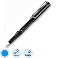 Ручка перьевая Lamy 019 Safari цвет чернил синий, цвет корпуса черный (артикул производителя 4000232) фото Ручка перьевая Lamy 019 Safari цвет чернил синий, цвет корпуса черный (артикул производителя 4000232)