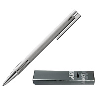 Ручка шариковая Lamy 206 Logo Brushed M16 цвет чернил синий, цвет корпуса серебристый (артикул производителя 4026752) фото Ручка шариковая Lamy 206 Logo Brushed M16 цвет чернил синий, цвет корпуса серебристый (артикул производителя 4026752)
