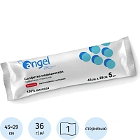Салфетка стер. из неткан мат-ла №5, 45x29см, пл.36 г Angel/EVERSMED