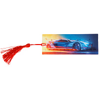 Закладка для книг 3D с линейкой, 150*55мм, ArtSpace "Car", декоративный шнурок фото Закладка для книг 3D с линейкой, 150*55мм, ArtSpace "Car", декоративный шнурок