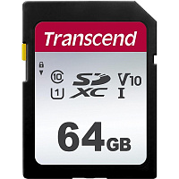 Карта памяти 64 ГБ SDXC Transcend 300S Class 10 UHS-I U1 (TS64GSDC300S) фото Карта памяти 64 ГБ SDXC Transcend 300S Class 10 UHS-I U1 (TS64GSDC300S)