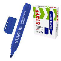 Маркер перманентный STAFF Basic PM-733, СИНИЙ, круглый наконечник 2,5 мм, 150732