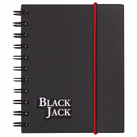 Блокнот МАЛЫЙ ФОРМАТ А6 105х148 мм, 150 л., гребень, пластик, клетка, BRAUBERG, "Black Jack", 125388 фото Блокнот МАЛЫЙ ФОРМАТ А6 105х148 мм, 150 л., гребень, пластик, клетка, BRAUBERG, "Black Jack", 125388
