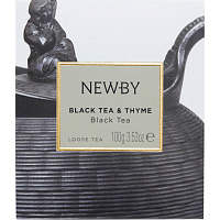 Чай листовой черный Newby Black Tea&Thyme 100 г (чабрец) фото Чай листовой черный Newby Black Tea&Thyme 100 г (чабрец)