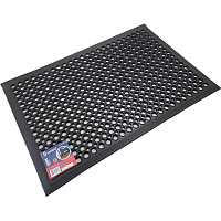 Коврик входной грязезащитный резиновый REM 60x90 см черный фото Коврик входной грязезащитный резиновый REM 60x90 см черный
