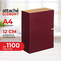 Папка архивная на 2-х завязках Attache Economy 120 мм бумвинил до 1100 листов бордовая складная фото Папка архивная на 2-х завязках Attache Economy 120 мм бумвинил до 1100 листов бордовая складная