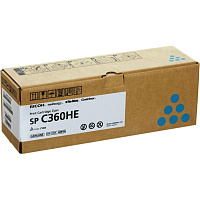 Картридж лазерный Ricoh SP C360HE 408185 голубой оригинальный повышенной емкости фото Картридж лазерный Ricoh SP C360HE 408185 голубой оригинальный повышенной емкости