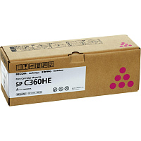 Картридж лазерный Ricoh SP C360HE 408186 пурпурный оригинальный повышенной емкости фото Картридж лазерный Ricoh SP C360HE 408186 пурпурный оригинальный повышенной емкости
