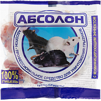 Средство от грызунов Абсолон тесто-брикеты 100 г фото Средство от грызунов Абсолон тесто-брикеты 100 г