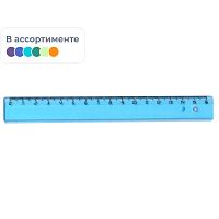 Линейка 16 см Attache пластиковая цвета (4 штуки в упаковке) фото Линейка 16 см Attache пластиковая цвета (4 штуки в упаковке)