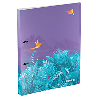 Папка на 2 кольцах Berlingo "Flower Art", А4, 24мм, 600мкм, с рисунком, D-кольца, с внутр. карманом фото Папка на 2 кольцах Berlingo "Flower Art", А4, 24мм, 600мкм, с рисунком, D-кольца, с внутр. карманом