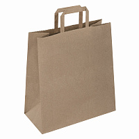 Крафт-пакет бумажный 24х14х29 см, КОМПЛЕКТ 50 шт., плоские ручки, плотность 90 г/м2, LAIMA ECO CRAFT, 609687 фото Крафт-пакет бумажный 24х14х29 см, КОМПЛЕКТ 50 шт., плоские ручки, плотность 90 г/м2, LAIMA ECO CRAFT, 609687