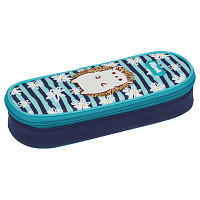 Пенал корпусный 1 отделение, 220*90*45 Forst "Blue hedgehog", полиэстер