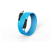 Кабель Smartbuy S21, USB - Lightning, для Apple, резиновая оплетка, 2,4A output, 1м, синий фото Кабель Smartbuy S21, USB - Lightning, для Apple, резиновая оплетка, 2,4A output, 1м, синий