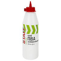 Клей ПВА универсальный 0,5 кг (бумага, картон, дерево), STAFF, 606429 фото Клей ПВА универсальный 0,5 кг (бумага, картон, дерево), STAFF, 606429