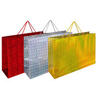 Пакет подарочный (1 шт.) 62x17x42 см, "BIG SIZE", голография, ассорти 3 цвета, ЗОЛОТАЯ СКАЗКА, 609731 фото Пакет подарочный (1 шт.) 62x17x42 см, "BIG SIZE", голография, ассорти 3 цвета, ЗОЛОТАЯ СКАЗКА, 609731
