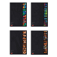 Тетрадь А4 96 л., HATBER, гребень, клетка, матовая ламинация, 3D-лак, "Animals print" (микс), 085842, 96Т4лолВ1гр фото Тетрадь А4 96 л., HATBER, гребень, клетка, матовая ламинация, 3D-лак, "Animals print" (микс), 085842, 96Т4лолВ1гр
