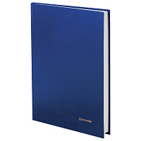 Книга учета 144 л., линия, твердая, бумвинил, блок офсет, А4 (200х290 мм), BRAUBERG, синий, 130227 фото Книга учета 144 л., линия, твердая, бумвинил, блок офсет, А4 (200х290 мм), BRAUBERG, синий, 130227