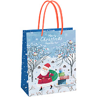 Пакет подарочный 18*23*10см MESHU "Christmas", матовая ламинация фото Пакет подарочный 18*23*10см MESHU "Christmas", матовая ламинация