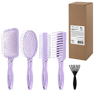 Расческа для волос НАБОР 4 шт + щетка для чистки В ПОДАРОК MONTE VITA (МОНТЕ ВИТА), 457437