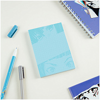 Блок для записей MESHU "Kawaii", 8,8*12,5*1,1см, 100л., на склейке фото Блок для записей MESHU "Kawaii", 8,8*12,5*1,1см, 100л., на склейке