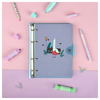 Тетрадь на кольцах 120л., А5, клетка MESHU "Quack-Quack", с пластиковой обложкой фото Тетрадь на кольцах 120л., А5, клетка MESHU "Quack-Quack", с пластиковой обложкой