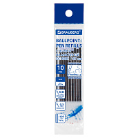 Стержни шариковые масляные с ушками BRAUBERG "WRITING 3.0", 107 мм, КОМПЛЕКТ 10 ШТ., СИНИЕ, игольчатый узел 0,5 мм, 170415 фото Стержни шариковые масляные с ушками BRAUBERG "WRITING 3.0", 107 мм, КОМПЛЕКТ 10 ШТ., СИНИЕ, игольчатый узел 0,5 мм, 170415