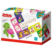 Игра настольная Домино, Baby Toys "Животные", картонная коробка фото Игра настольная Домино, Baby Toys "Животные", картонная коробка