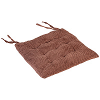 Подушка на стул "ВЕЛЬВЕТ" 38х38 см, полиэстер, коричневая, PRIMILA (ПРИМИЛА) CLASSIC, 700506 фото Подушка на стул "ВЕЛЬВЕТ" 38х38 см, полиэстер, коричневая, PRIMILA (ПРИМИЛА) CLASSIC, 700506