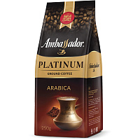 Кофе молотый Ambassador Platinum 250 г (вакуумная упаковка) фото Кофе молотый Ambassador Platinum 250 г (вакуумная упаковка)