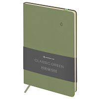 Записная книжка А5 96л. ЛАЙТ, кожзам, Greenwich Line "Classic. Green", с резинкой, блок без линовки фото Записная книжка А5 96л. ЛАЙТ, кожзам, Greenwich Line "Classic. Green", с резинкой, блок без линовки