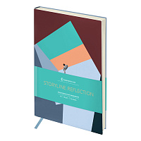 Ежедневник недатированный, А5, 136л., кожзам, Greenwich Line "Storyline. Reflection", тон. блок фото Ежедневник недатированный, А5, 136л., кожзам, Greenwich Line "Storyline. Reflection", тон. блок