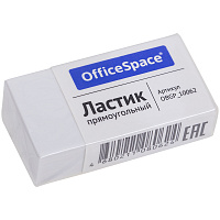 Ластик OfficeSpace, прямоугольный, термопластичная резина, картонный футляр, 38*20*10мм фото Ластик OfficeSpace, прямоугольный, термопластичная резина, картонный футляр, 38*20*10мм