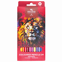 Карандаши цветные KOH-I-NOOR "RED LION" 24 цвета, шестигранные, 2,8 мм, натуральное дерево, 3554/24, 3554024063KS фото Карандаши цветные KOH-I-NOOR "RED LION" 24 цвета, шестигранные, 2,8 мм, натуральное дерево, 3554/24, 3554024063KS