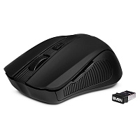Мышь беспроводная SVEN RX-350W, 5 кнопок + 1 колесо-кнопка, оптическая, черная, SV-0195, SV-019570 фото Мышь беспроводная SVEN RX-350W, 5 кнопок + 1 колесо-кнопка, оптическая, черная, SV-0195, SV-019570