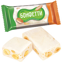 Конфеты БОНФЕТТИ из ванильной нуги с арахисом, 500 г, ВК292 фото Конфеты БОНФЕТТИ из ванильной нуги с арахисом, 500 г, ВК292